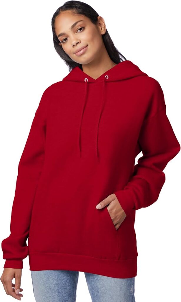 Hanes EcoSmart Hoodie, Midweight Fleece, Pullover Hooded Sweatshirt for Men